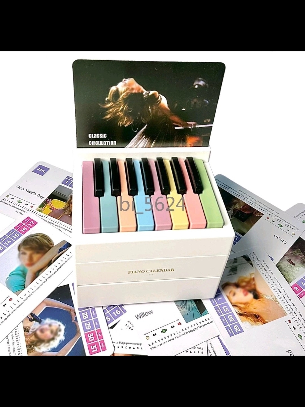 Othr Pastel Piano Calendar - Multi-Color Keys